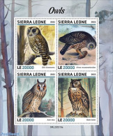 Sierra Leone 2022 Owls, Mint NH, Nature - Birds - Birds Of Prey - Owls - Autres & Non Classés