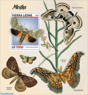 Sierra Leone 2022 Moths, Mint NH, Nature - Insects - Autres & Non Classés