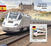 Sierra Leone 2022 European High-speed Trains, Mint NH, Transport - Railways - Trenes