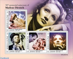 Sierra Leone 2022 30th Memorial Anniversary Of Marlene Dietrich, Mint NH, Performance Art - Movie Stars - Attori