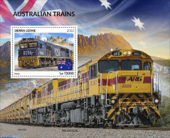 Sierra Leone 2022 Australian Trains, Mint NH, Transport - Railways - Trenes