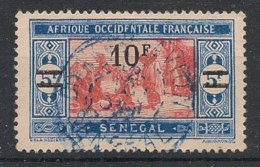 SENEGAL - 1924-27 - N°YT. 100 - Marché 10f Sur 5f Bleu Et Rouge - Oblitéré / Used - Gebraucht