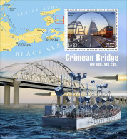 Sierra Leone 2022 Crimean Bridge, Mint NH, Transport - Various - Railways - Ships And Boats - Maps - Art - Architectur.. - Trains