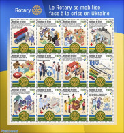 Guinea, Republic 2022 Rotary Mobilizes In The Face Of The Crisis In Ukraine, Mint NH, History - Various - Peace - Rotary - Rotary, Club Leones