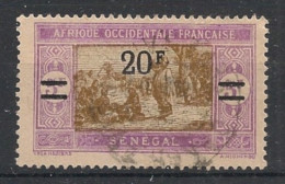 SENEGAL - 1924-27 - N°YT. 101 - Marché 20f Sur 5f Violet Et Bistre - Oblitéré / Used - Used Stamps