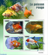 Niger 2022 Goldfish, Mint NH, Nature - Fish - Peces