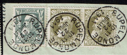 Frgt 75 X 2 + 78  Sans Bdl  Obl  Ruppelmonde - 1905 Breiter Bart