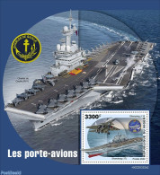 Niger 2022 Aircraft Carriers, Mint NH, History - Transport - Militarism - Aircraft & Aviation - Ships And Boats - Militares
