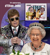 Niger 2022 75th Anniversary Of Elton John, Mint NH, History - Performance Art - Kings & Queens (Royalty) - Music - Familles Royales