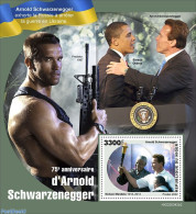 Niger 2022 75th Anniversary Of Arnold Schwarzenegger, Mint NH, History - Performance Art - Various - American Presiden.. - Actores