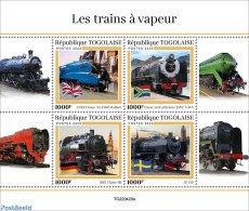 Togo 2022 Steam Trains, Mint NH, Transport - Railways - Treinen