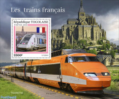 Togo 2022 French Trains, Mint NH, Transport - Railways - Trenes