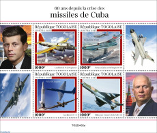Togo 2022 60 Years Since The Cuban Missile Crisis, Mint NH, History - Transport - American Presidents - Militarism - A.. - Militaria