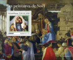 Togo 2022 Christmas Paintings, Mint NH, Religion - Christmas - Art - Paintings - Raphael - Christmas