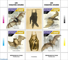 Chad 2022 Bats, Mint NH, Nature - Bats - Sonstige & Ohne Zuordnung