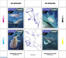 Chad 2022 Sharks, Mint NH, Nature - Sharks - Andere & Zonder Classificatie