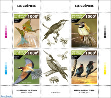 Chad 2022 Bee-eaters, Mint NH, Nature - Birds - Autres & Non Classés