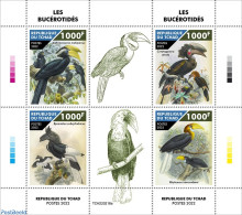 Chad 2022 Hornbills, Mint NH, Nature - Birds - Altri & Non Classificati