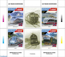 Chad 2022 Norwegian Trains, Mint NH, Transport - Railways - Other & Unclassified