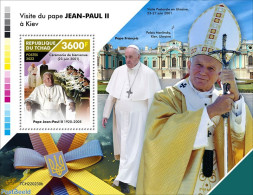Chad 2022 Pope John Paul II Visiting Ukraine, Mint NH, Religion - Pope - Altri & Non Classificati