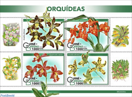 Guinea Bissau 2022 Orchids, Mint NH, Nature - Flowers & Plants - Orchids - Guinée-Bissau