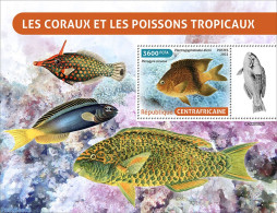 Central Africa 2022 Corals And Tropical Fishes, Mint NH, Nature - Fish - Corals - Vissen