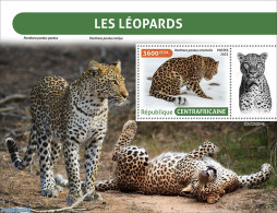 Central Africa 2022 Leopards, Mint NH, Nature - Cat Family - Centraal-Afrikaanse Republiek