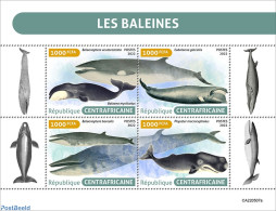 Central Africa 2022 Whales, Mint NH, Nature - Sea Mammals - Centrafricaine (République)