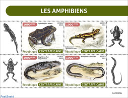 Central Africa 2022 Amphibians, Mint NH, Nature - Animals (others & Mixed) - Frogs & Toads - Centrafricaine (République)