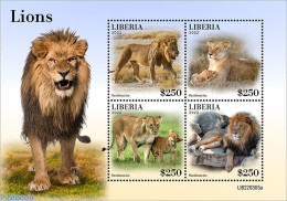 Liberia 2022 Lions, Mint NH, Nature - Cat Family - Other & Unclassified