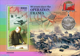 Liberia 2022 80 Years Since The Operation Uranus, Mint NH, History - Various - Militarism - World War II - Maps - Militaria