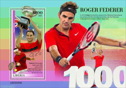 Liberia 2022 Roger Federer, Mint NH, Sport - Tennis - Tenis