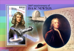 Liberia 2022 380th Anniversary Of Isaac Newton, Mint NH, Science - Transport - Space Exploration - Other & Unclassified