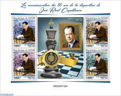 Niger 2022 80th Memorial Anniversary Of José Raúl Capablanca, Mint NH, Sport - Chess - Ajedrez