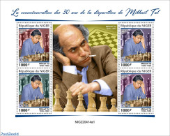 Niger 2022 30th Memorial Anniversary Of Mikhail Tal, Mint NH, Sport - Chess - Scacchi