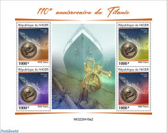 Niger 2022 110th Anniversary Of Titanic, Mint NH, Transport - Ships And Boats - Titanic - Ships