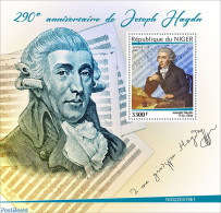 Niger 2022 290th Anniversary Of Joseph Haydn, Mint NH, Performance Art - Music - Art - Composers - Música