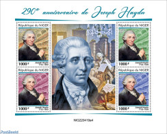 Niger 2022 290th Anniversary Of Joseph Haydn, Mint NH, Performance Art - Music - Musical Instruments - Art - Composers - Musik