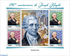 Niger 2022 290th Anniversary Of Joseph Haydn, Mint NH, Performance Art - Music - Musical Instruments - Art - Composers - Musique