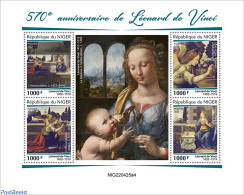 Niger 2022 570th Anniversary Of Leonardo Da Vinci, Mint NH, Art - Leonardo Da Vinci - Paintings - Níger (1960-...)