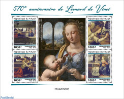 Niger 2022 570th Anniversary Of Leonardo Da Vinci, Mint NH, Art - Leonardo Da Vinci - Paintings - Niger (1960-...)