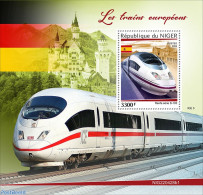 Niger 2022 European Trains, Mint NH, Transport - Railways - Treinen