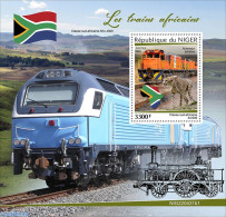 Niger 2022 African Trains, Mint NH, Transport - Railways - Trenes