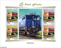 Niger 2022 African Trains, Mint NH, Transport - Railways - Treni