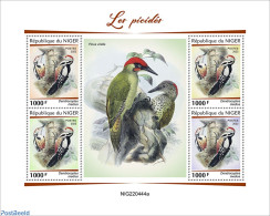 Niger 2022 Woodpeckers, Mint NH, Nature - Birds - Woodpeckers - Niger (1960-...)