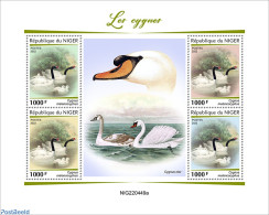 Niger 2022 Swans, Mint NH, Nature - Swans - Niger (1960-...)