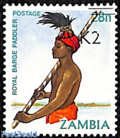 Zambia 1991 Original Inhabitant, Overprint, Mint NH, History - Native People - Zambia (1965-...)