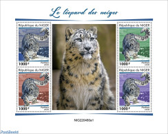 Niger 2022 Snow Leopards, Mint NH, Nature - Cat Family - Niger (1960-...)