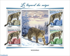 Niger 2022 Snow Leopards, Mint NH, Nature - Cat Family - Níger (1960-...)