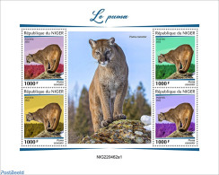 Niger 2022 Puma/Cougar, Mint NH, Nature - Cat Family - Níger (1960-...)